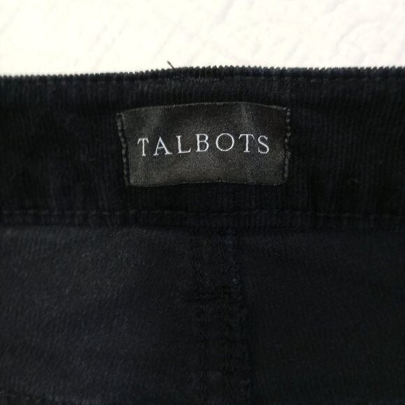 Talbots Black Straight Leg Corduroy Pants - Picture 3 of 10